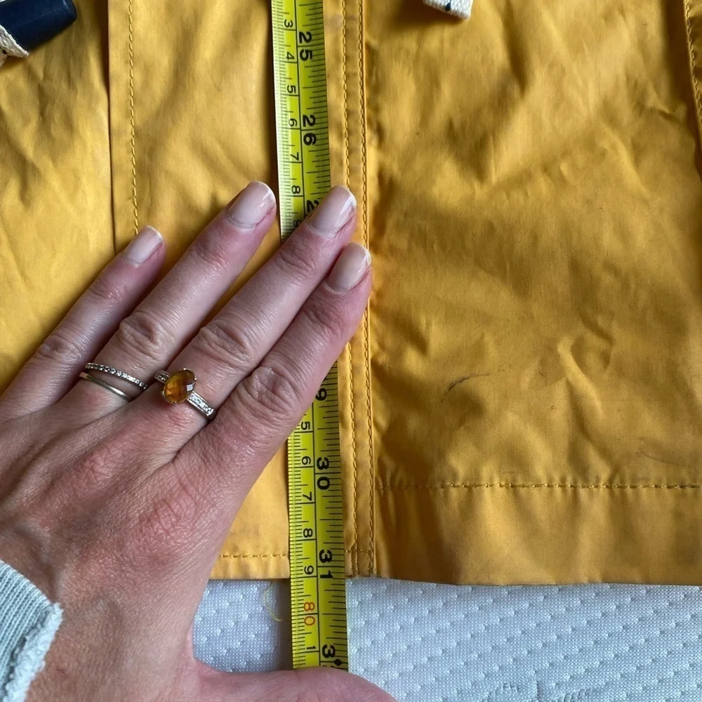 Tommy Hilfiger vintage men’s Adirondack jacket in yellow size S 90s rain coat